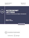 ASTRONOMY LETTERS-A JOURNAL OF ASTRONOMY AND SPACE ASTROPHYSICS杂志封面